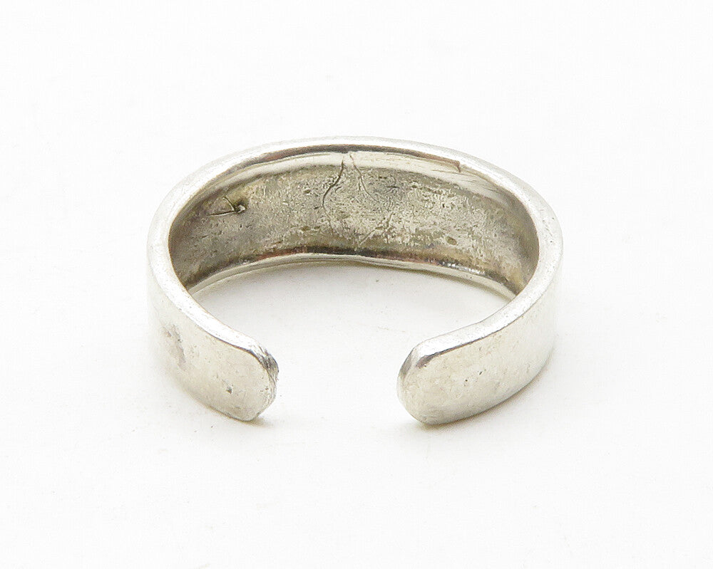 925 Sterling Silver  Vintage Shiny Lizards Petite Band Ring Sz 4  RG13554