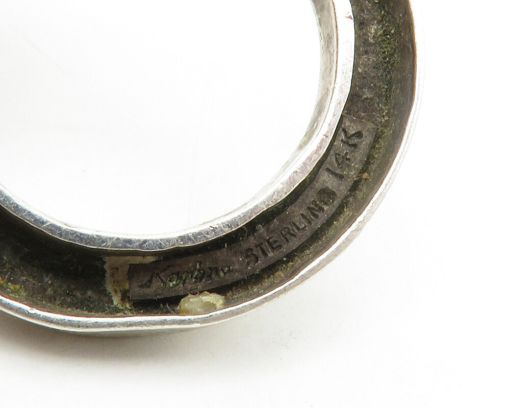 DESIGNER 925 Sterling Silver  Vintage Smooth Open Circle Pendant  PT10911