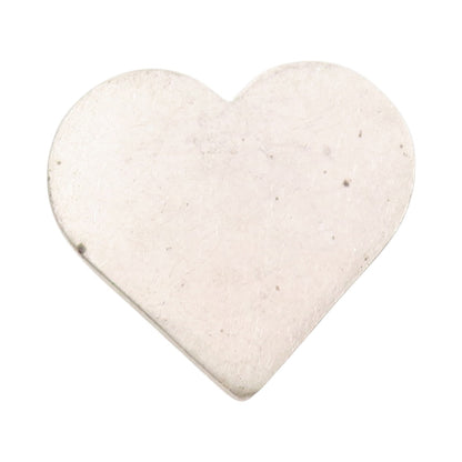 925 Sterling Silver Vintage Brooch Minimalist Solid Love Heart Design  BP11922