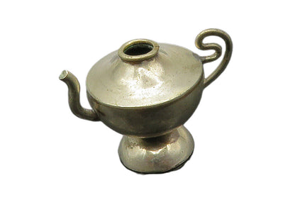 925 Sterling Silver  Vintage Petite Smooth Tea Pot Kettle Trinket  TR2155