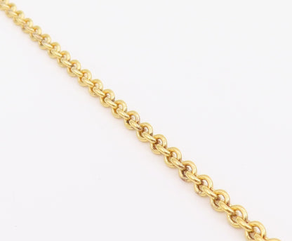 925 Sterling Silver Vintage Necklace Gold Plated Intricate Weave Circles  NE4691