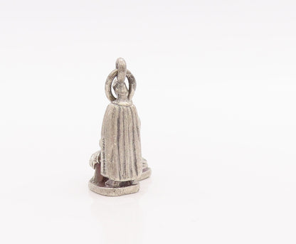 925 Sterling Silver Vintage Pendant Solid 3D Religious Charm   PT23315