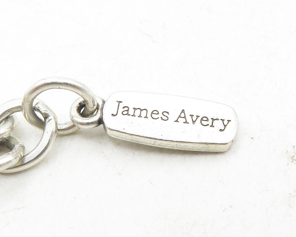 JAMES AVERY 925 Sterling Silver Vintage Cross & Bible Charmed Bracelet  BT4300