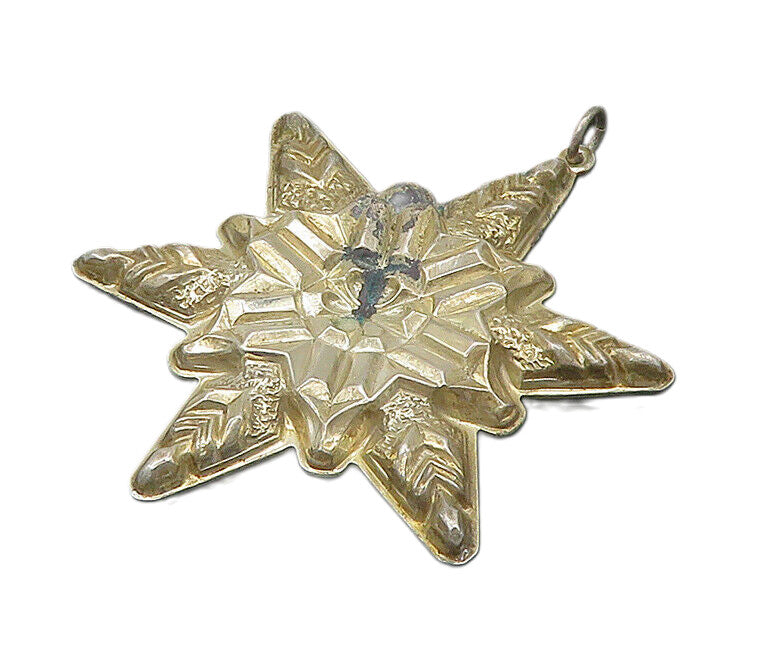 GORHAM 925 Silver  Vintage Antique Shiny Christmas Star Pendant  PT16370