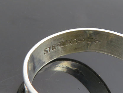 UNCAS 925 Sterling Silver  Vintage Ribbed Two Tone Flower Ring Sz 6.5  RG24665