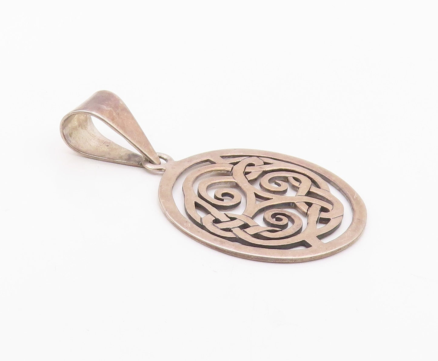 SILPADA 925 Sterling Silver  Vintage Open Triskelion Design Pendant  PT11224