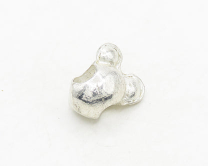 925 Sterling Silver  Vintage Shiny Petite Mickey Mouse Slide Pendant  PT15525