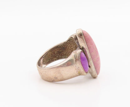 925 Sterling Silver Vintage Ring WHITNEY KELLY Multi Gemstone Band Sz 8 RG36357