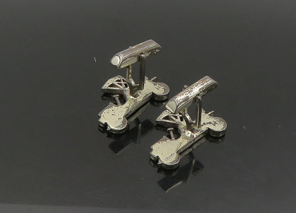 925 Sterling Silver  Vintage Antique Old Fashioned Car Cufflinks  TR3023