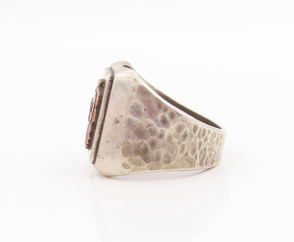 925 Sterling Silver Vintage Ring Antique French Sports Federation Sz 10  RG33160
