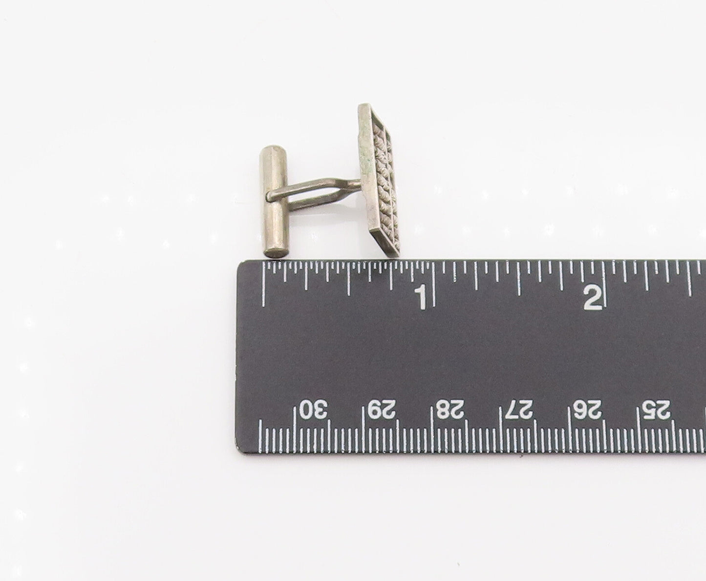 925 Sterling Silver  Vintage Mini 3D Movable beads Abacus Cuff Links  TR3519