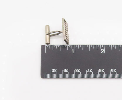 925 Sterling Silver  Vintage Mini 3D Movable beads Abacus Cuff Links  TR3519