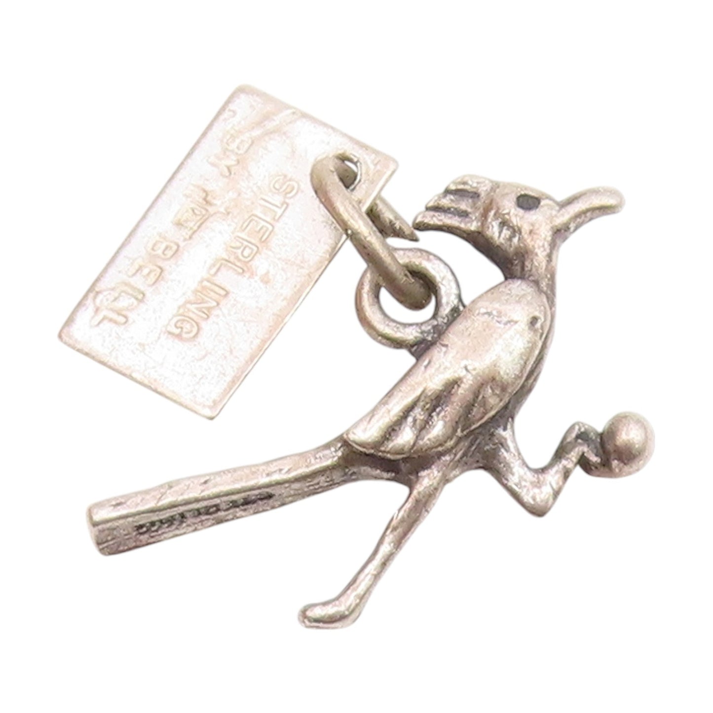 925 Sterling Silver  Vintage Road Runner Bird New Mexico Pendant  PT15980