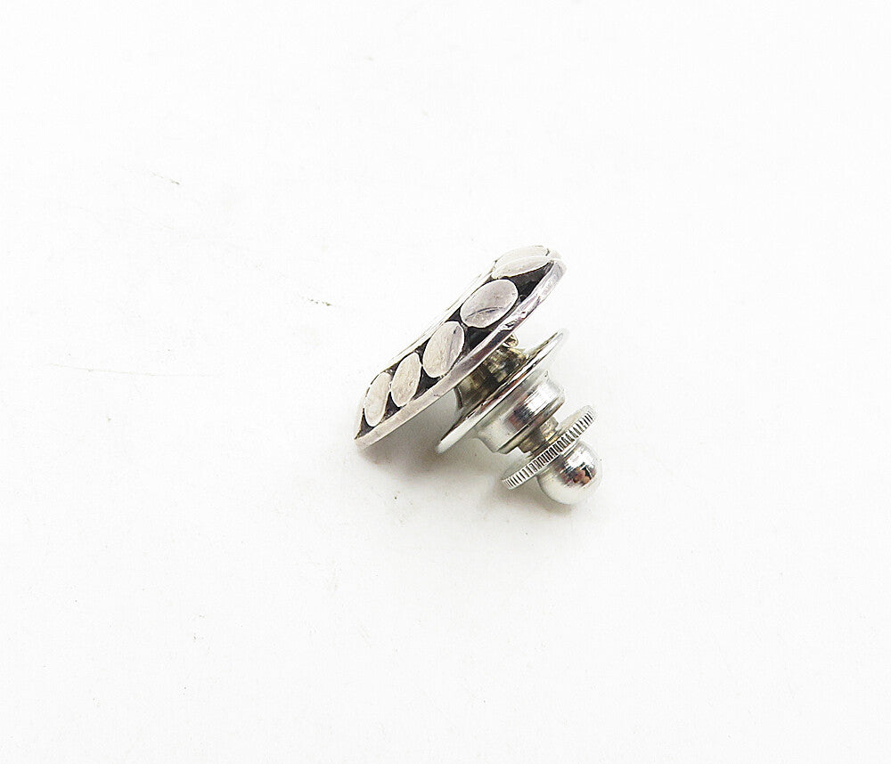 925 Sterling Silver  Vintage JOHN HARDY Solid Love Heart Lapel Pin  TR1494
