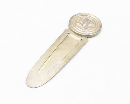 DUCHIN 925 Sterling Silver  Vintage Embossed H Initial Book Mark  TR2005