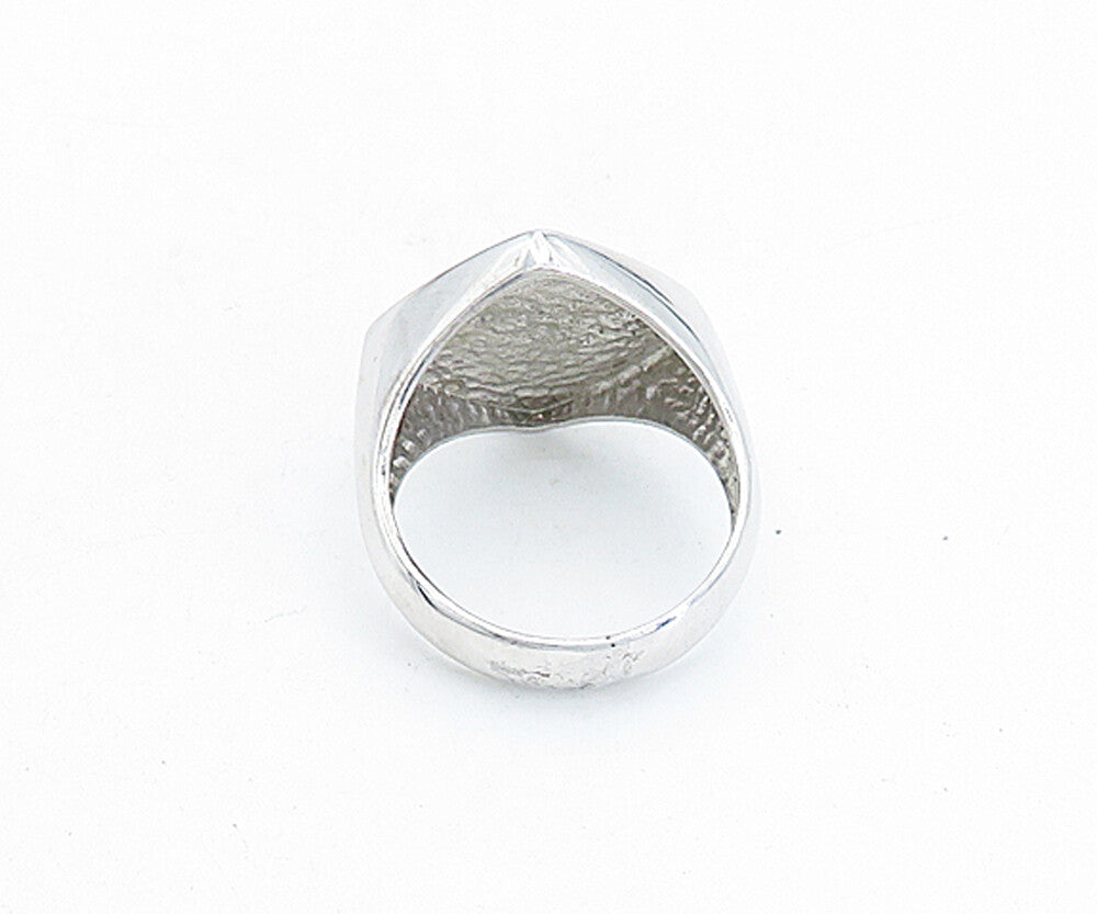 925 Sterling Silver  Shiny Square Celtic Knot Cocktail Ring Sz 11  RG5661