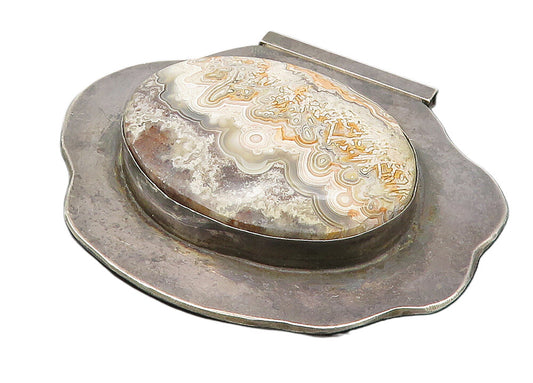 DESIGNER 925 Sterling Silver Vintage Multi Color Jasper Slide Pendant PT8015