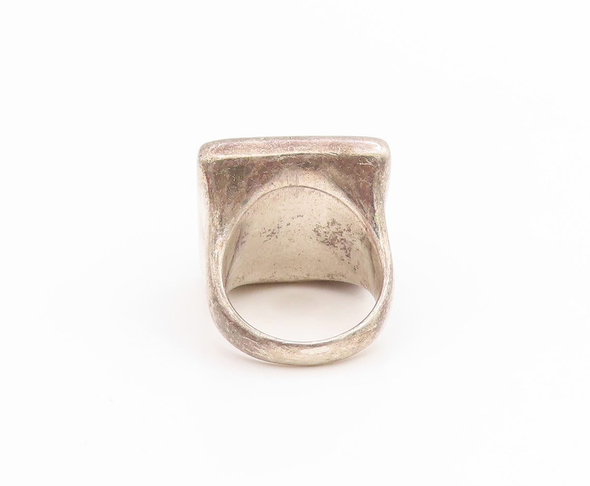 925 Sterling Silver Vintage Ring RLM STUDIO Rhodonite Pyramid  Sz 7  RG34386