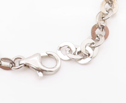 925 Sterling Silver Vintage Bracelet Celestial Dangling Star Charm Link  BT11670