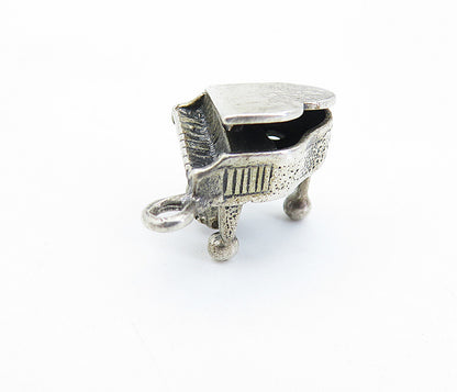DANECRAFT 925 Sterling Silver  Vintage Grand Piano Music Motif Pendant  PT5391