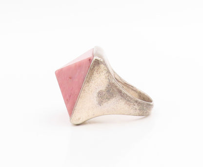925 Sterling Silver Vintage Ring RLM STUDIO Rhodonite Pyramid  Sz 7  RG34386