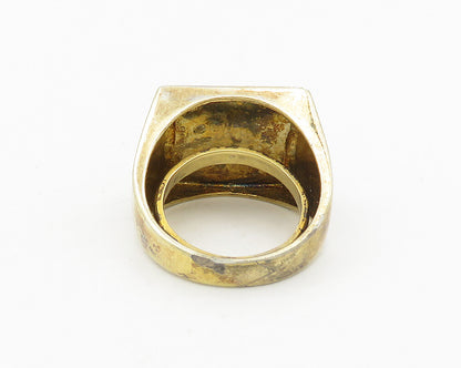 925 Silver  Vintage Cubic Zirconia Prayer Hands Cocktail Ring Sz 6  RG18713