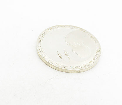 925 Silver  Vintage Arise Shine For Thy Light Has Come Medallion Coin  TR1435