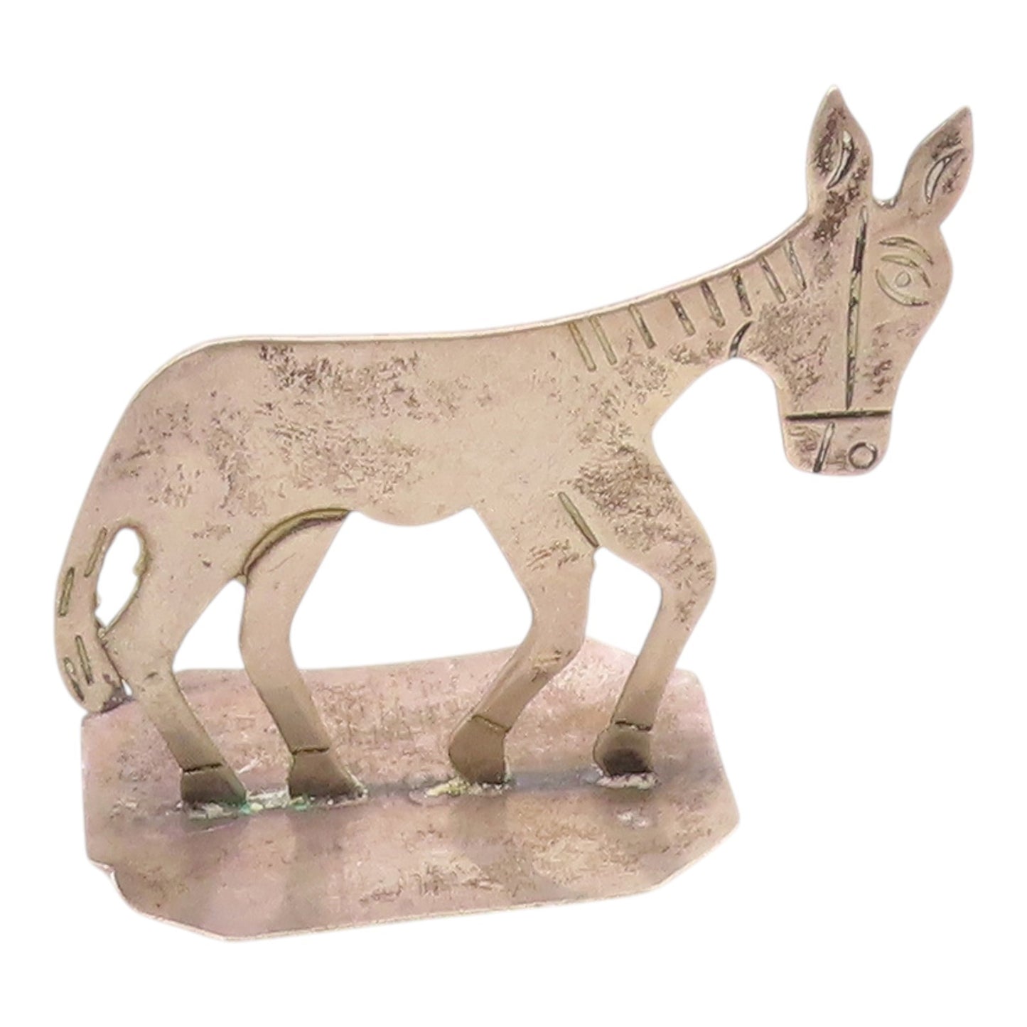 TAXCO MEXICO 925 Sterling Silver Vintage Etched Standing Horse Trinket TR3287