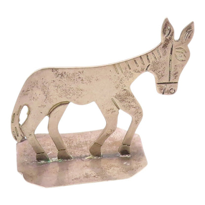 TAXCO MEXICO 925 Sterling Silver Vintage Etched Standing Horse Trinket TR3287