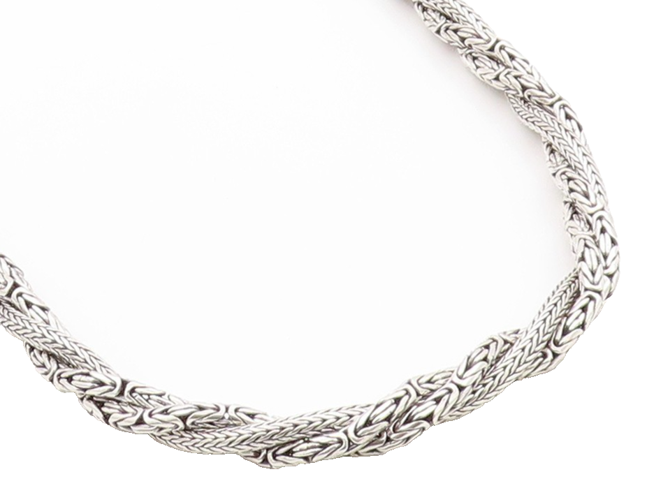 925 Sterling Silver Vintage Necklace SAMUEL BENHAM Twisted Multi Strand  NE4549