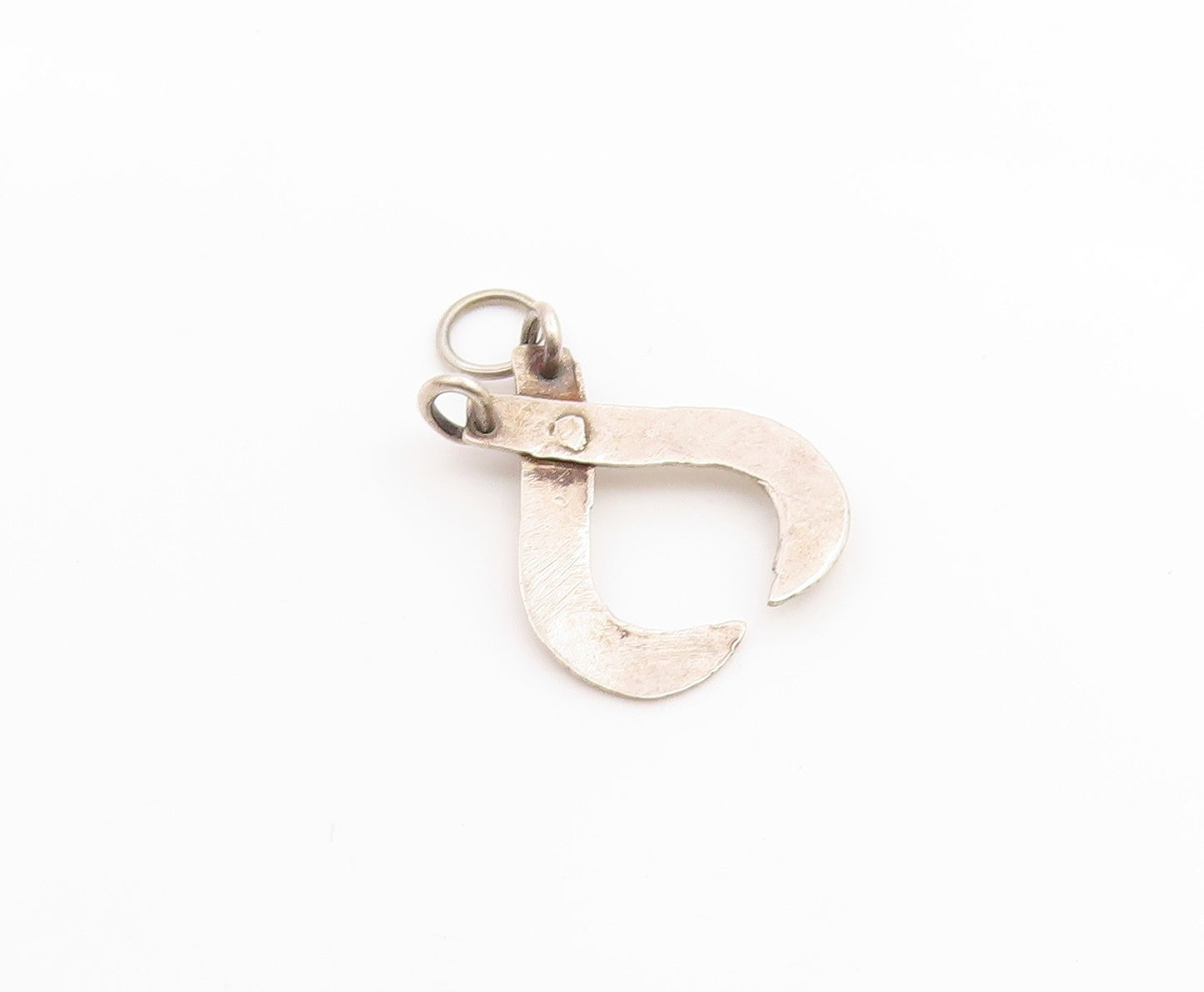 925 Sterling Silver Vintage Smooth Pointed Ends Pendant  PT15976