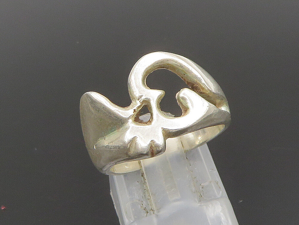 925 Sterling Silver  Vintage Arabic Calligraphy Band Ring Sz 6  RG24298