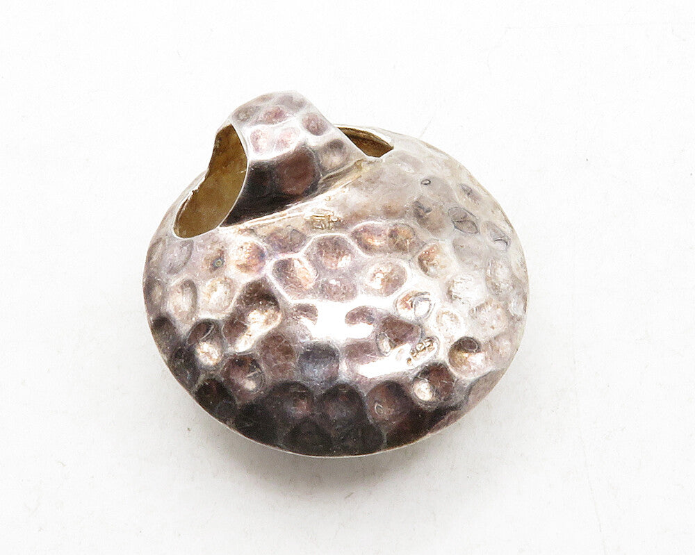 SILPADA 925 Sterling Silver  Vintage Dark Tone Hollow Hammered Pendant  PT9916