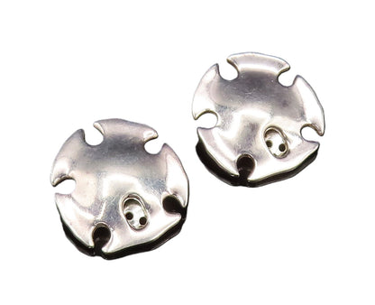 RLM STUDIO 925 Silver  Vintage Fidget Shield Non Pierced Earrings  EG12132