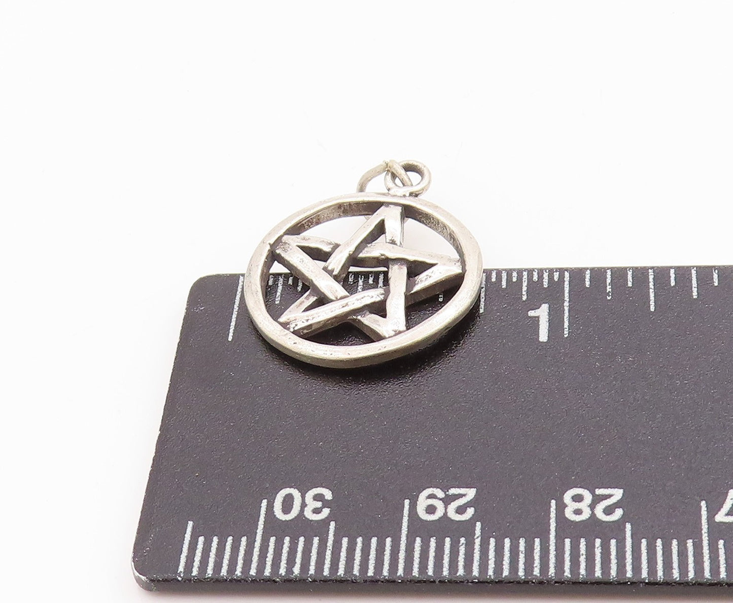 925 Sterling Silver Vintage Pendant Antique cutout Framed Star Charm  PT24479