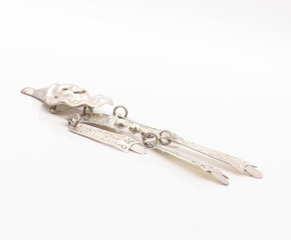 925 Sterling Silver Vintage Brooch Pin MEXICO Large Dancing Clown  BP11564