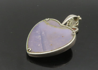 WHITNEY KELLY 925 Silver Vintage Agate Heart & Multi Stone Pendant PT18929
