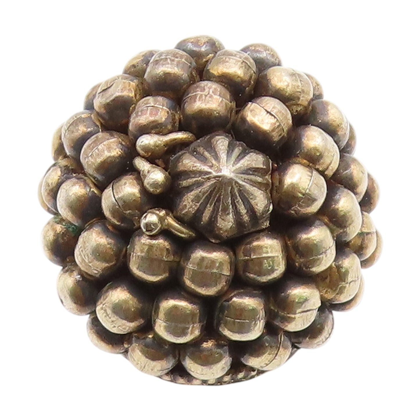 925 Sterling Silver Vintage Ring Classic Caviar Bead Dome Band  Sz 6.5  RG35159