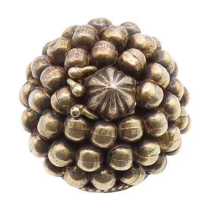 925 Sterling Silver Vintage Ring Classic Caviar Bead Dome Band  Sz 6.5  RG35159