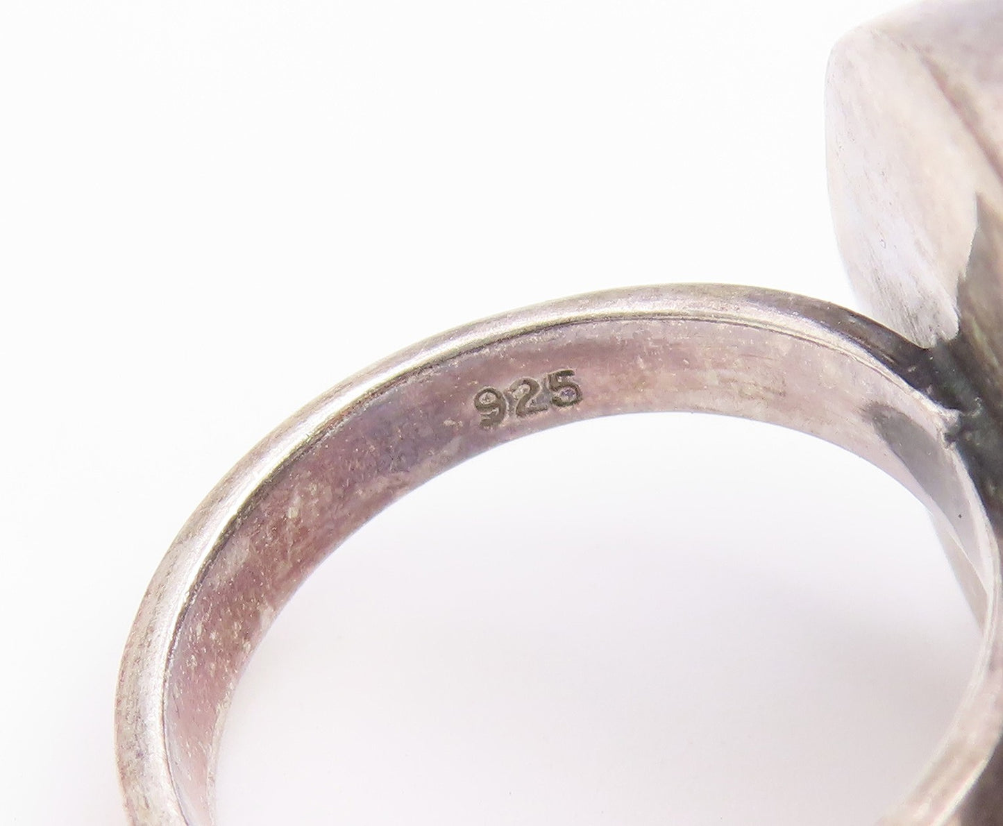 925 Sterling Silver Vintage Ring Modernist Spiral Shell Band  Sz 7  RG36792