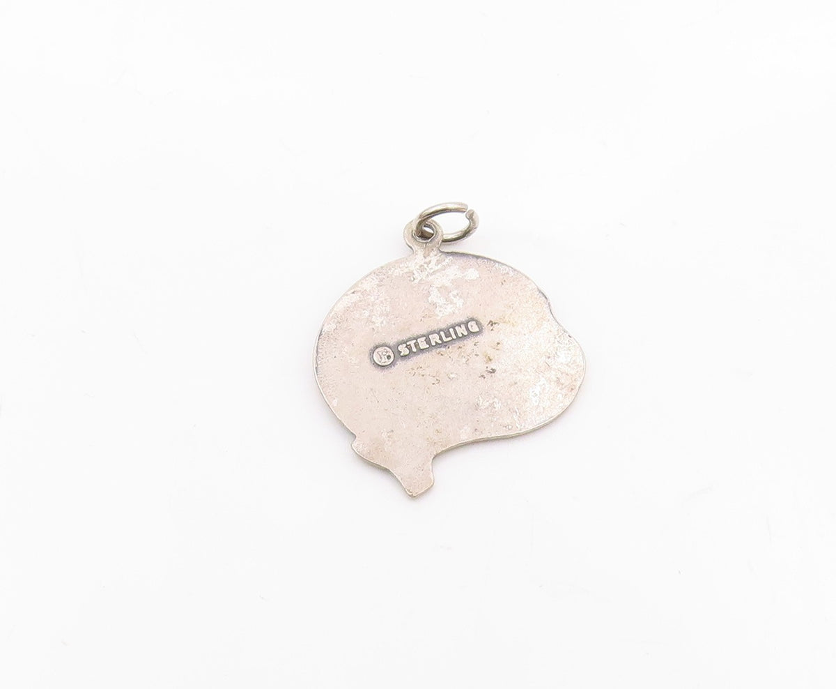 925 Sterling Silver  Vintage The Hawaiian Islands Souvenir Pendant  PT21366