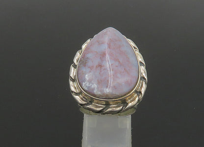 DTR JAY KING 925 Silver  Vintage Agate Twist Shiny Cocktail Ring Sz 7  RG23596