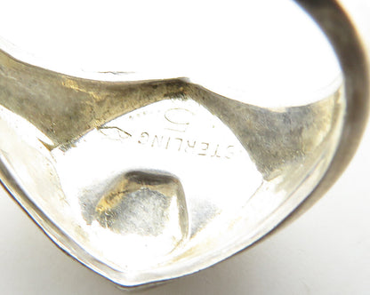 925 Sterling Silver  Vintage Boy Scouts Of America Band Ring Sz 5   RG19542
