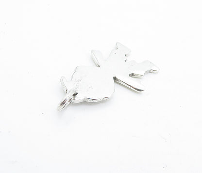 MEXICO 925 Sterling Silver  Vintage Shiny Minimalist Child Pendant  PT3594