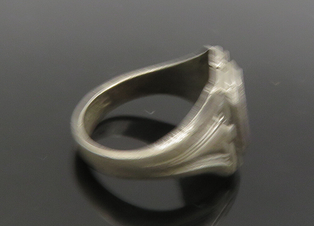 SK&F 925 Silver  Vintage Our Lady Star Of The Sea School Ring Sz 9  RG21743