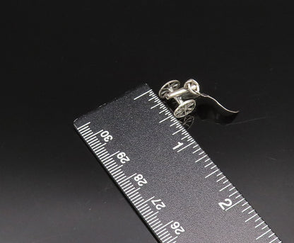 925 Sterling Silver  Vintage Old Fashion Missile Launch Motif Pendant  PT21780