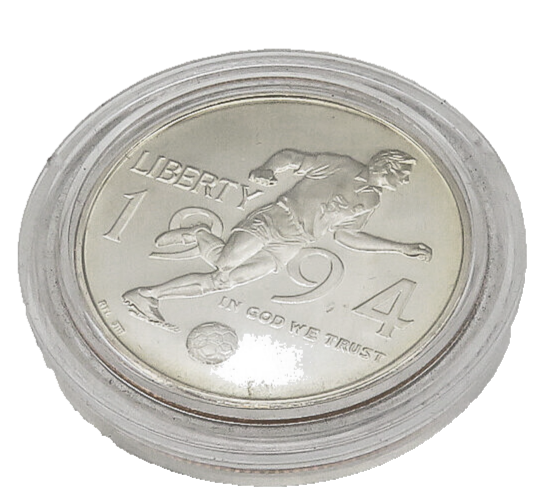 925 Silver  Vintage World Cup 1994 United States Half Dollar Medallion  TR2436