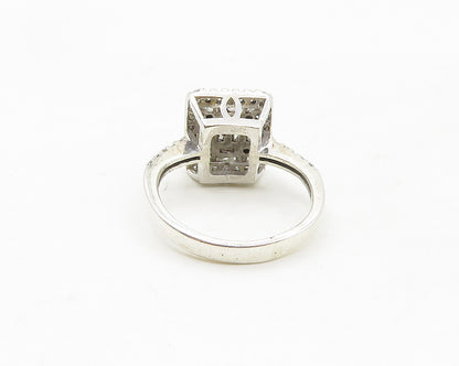 925 Sterling Silver  Shiny Cubic Zirconia Petite Band Ring Sz 4  RG17372
