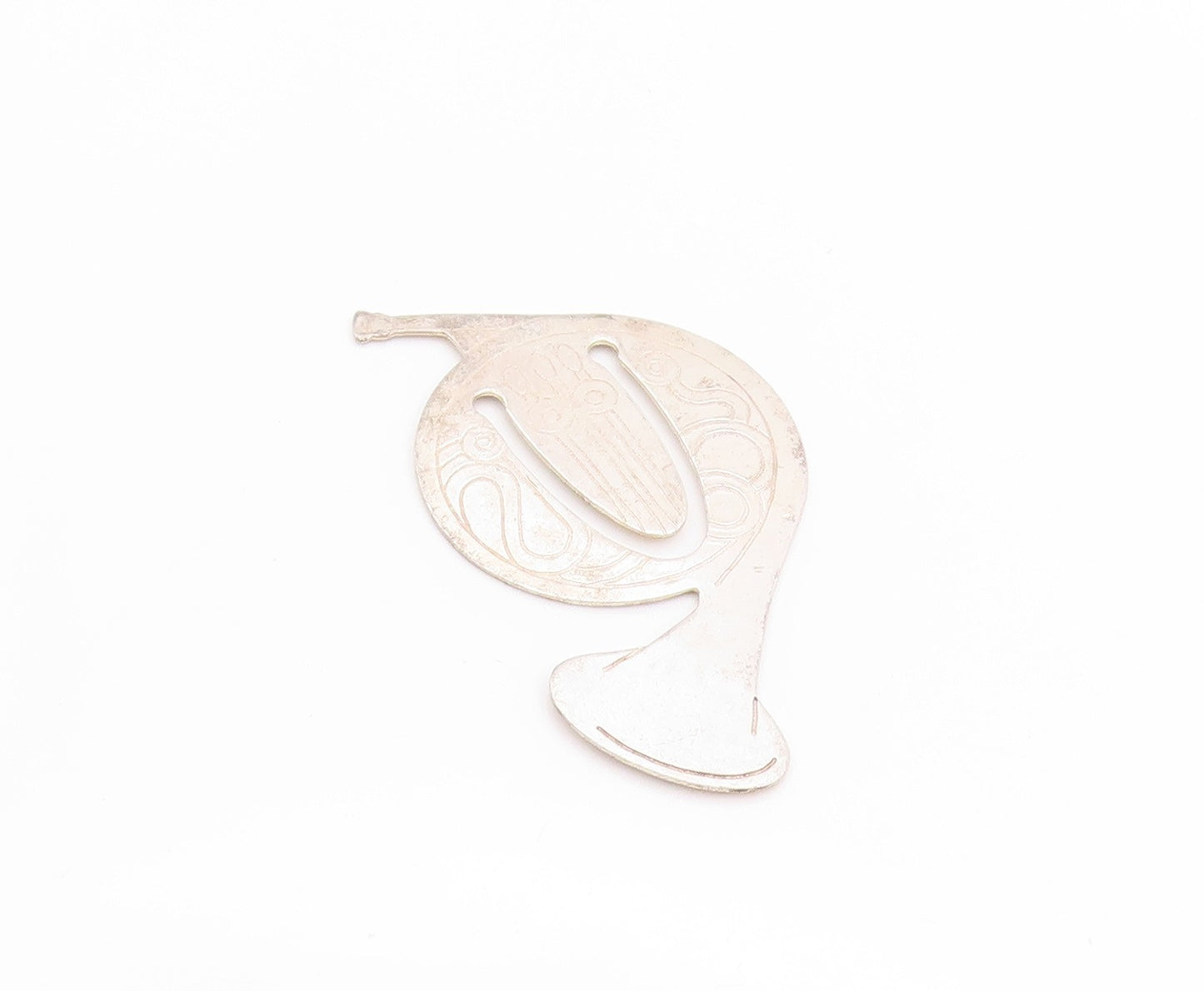 925 Sterling Silver Vintage Book Mark TIFFANY & CO French Horn Design   TR4001