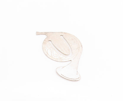 925 Sterling Silver Vintage Book Mark TIFFANY & CO French Horn Design   TR4001